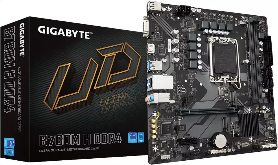 Gigabyte B760M H DDR4 motherboard