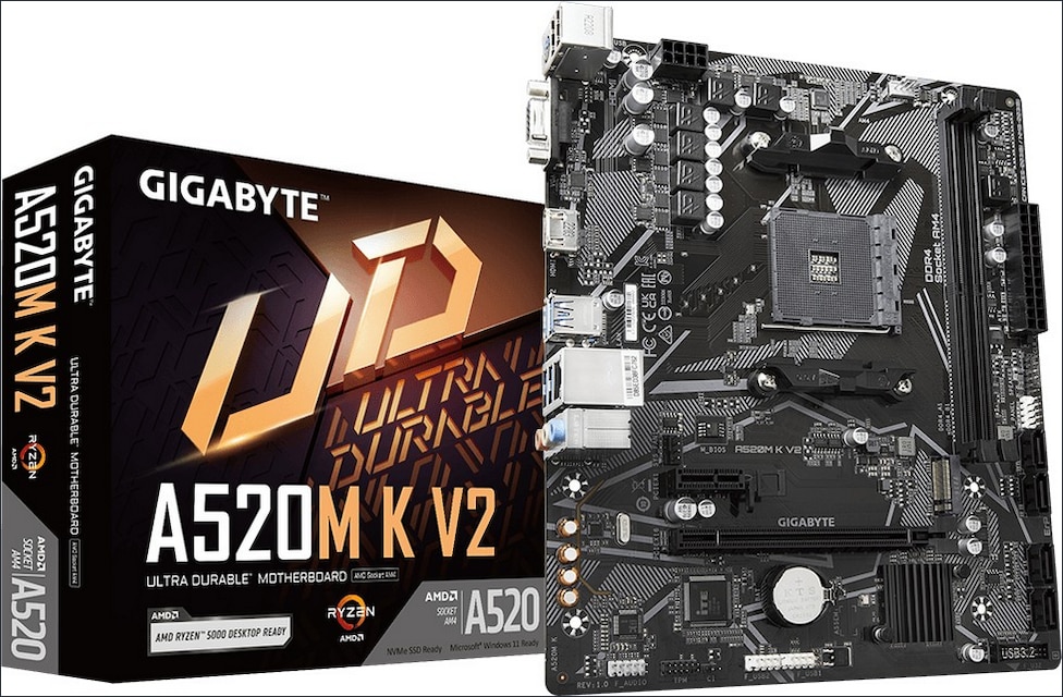 Gigabyte A520M K V2 motherboard