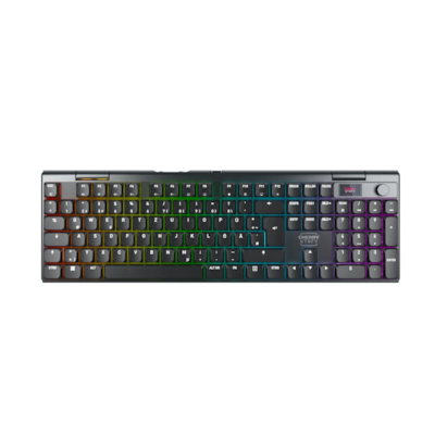 CHERRY XTRFY MX 10.1 Wireless, Schwarz - DE-Layout Mechanisches Low-Profile Gaming-Keyboard, MX LOW PROFILE 2.0 RED Swit...