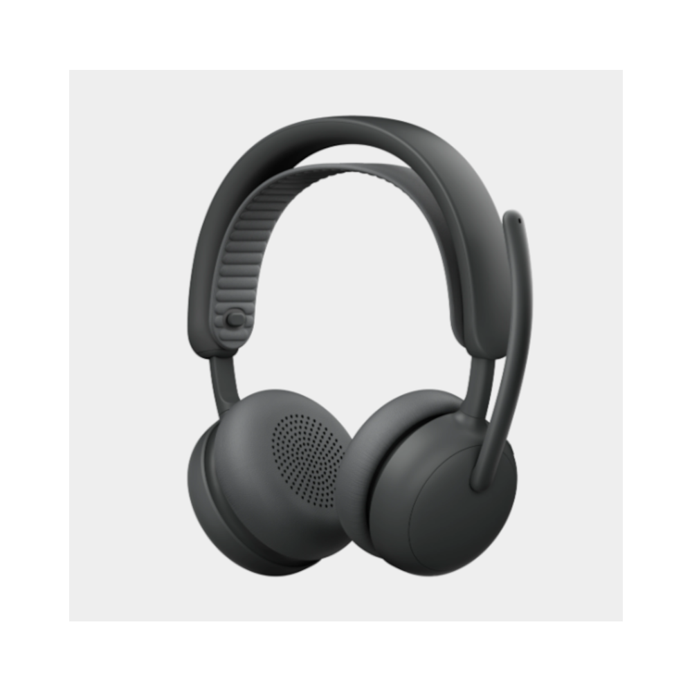 Logitech Zone Wireless 2 ES Kabelloses Headset Geräuschunterdrückung, Adaptiver Hybrid-ANC, MS Teams zertifiziert, Grafit
