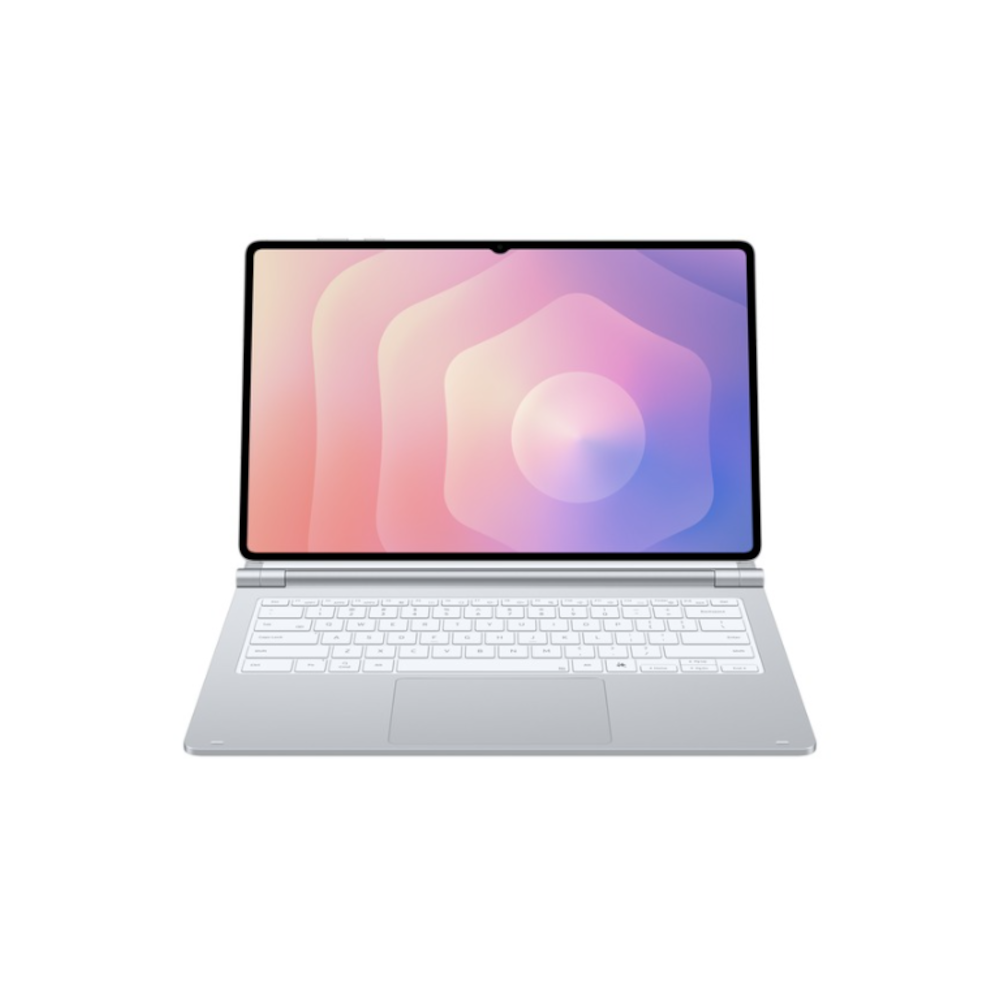 Samsung Pro Keyboard für das Galaxy Tab S11 Ultra Vollwertige QWERTZ-Tastatur und Anschluss über POGO-Pin, Silber