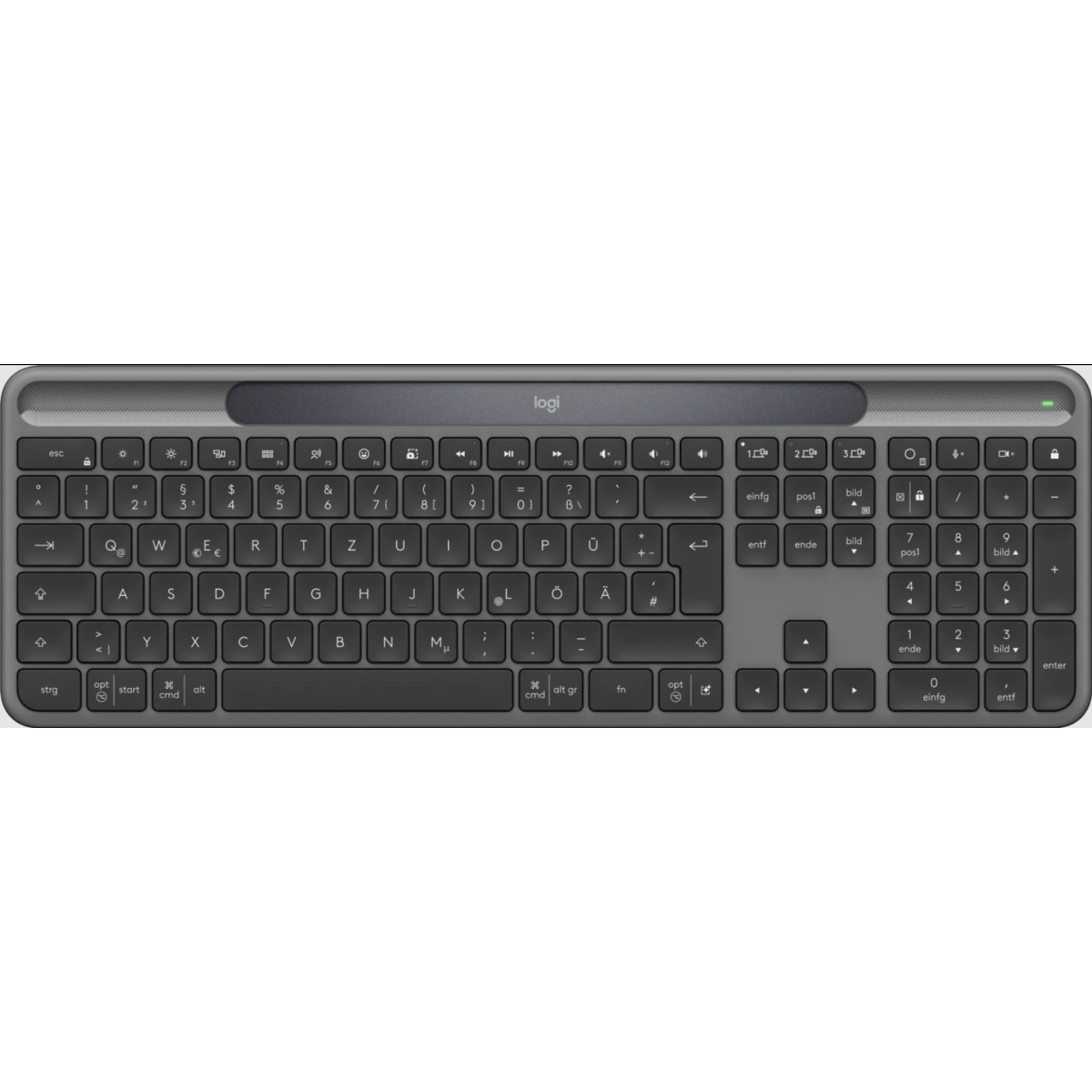 Logitech Signature Slim Solar+ K980 Tastatur for Business, Schwarz