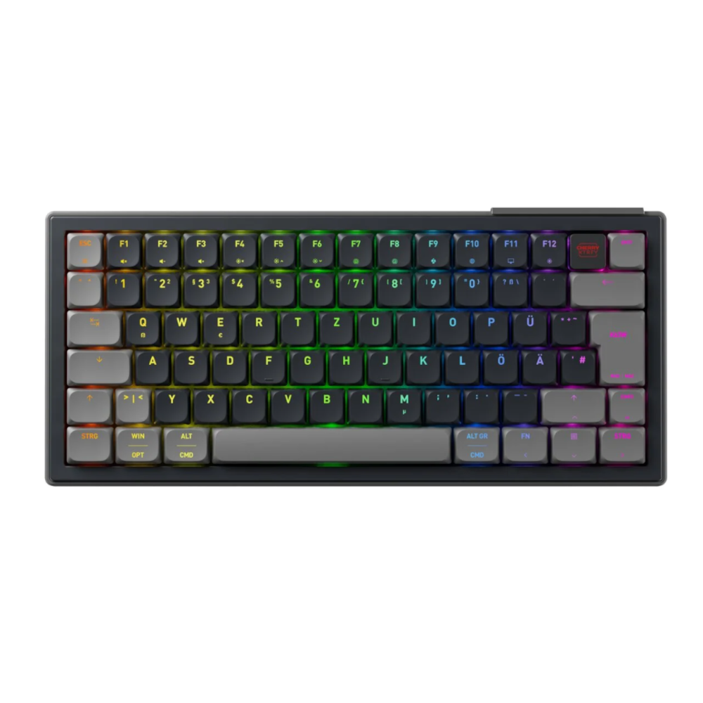 CHERRY XTRFY K63W Pro Compact Ultra-Wideband Tastatur, Kabellos MX Low Profile 2.0 Red-Switches