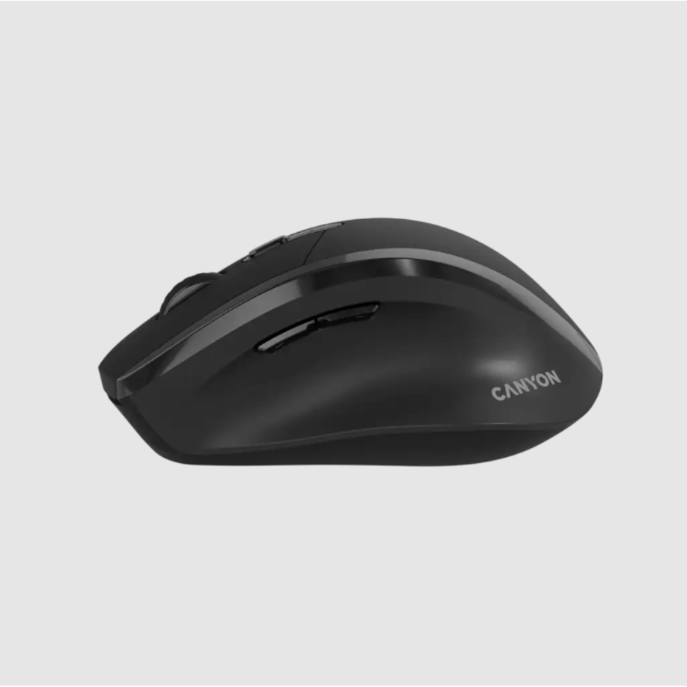 CANYON Maus OnClick 17 Ergonomic 6 buttons 1600DPI, Wireless Black