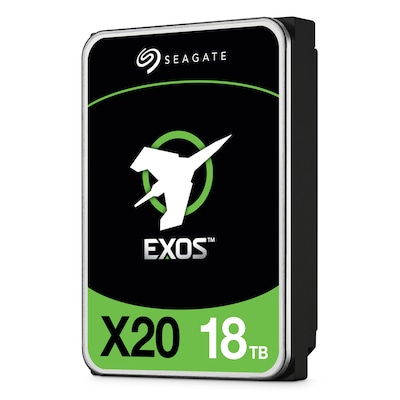 Seagate Exos X20 18TB 3.5 Zoll SAS Interne Enterprise Festplatte mit FastFormat (512e/4Kn)