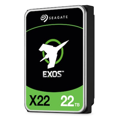Seagate Exos X22 22TB 3.5 Zoll SATA 6Gb/s Interne Enterprise Festplatte mit FastFormat (512e/4Kn)