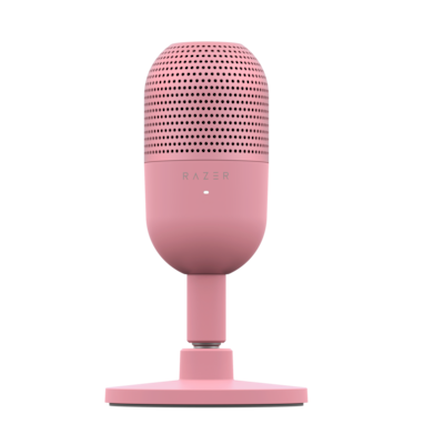 Razer Seiren V3 Mini - Quartz - Ultra kompaktes USB-Mikrofon mit Tap-to-Mute mit LED Kontrolle