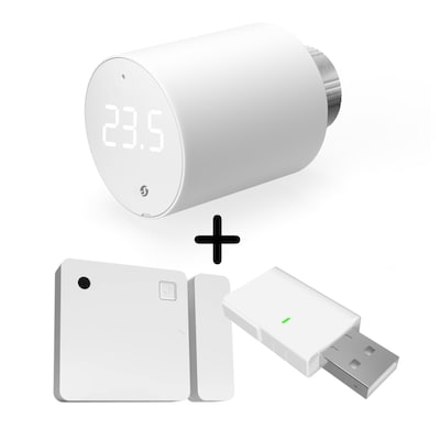 Shelly Starter Kit Heizen Easy 1x Blu TRV · 1x Blu DoorWindow · 1x Blu Gateway