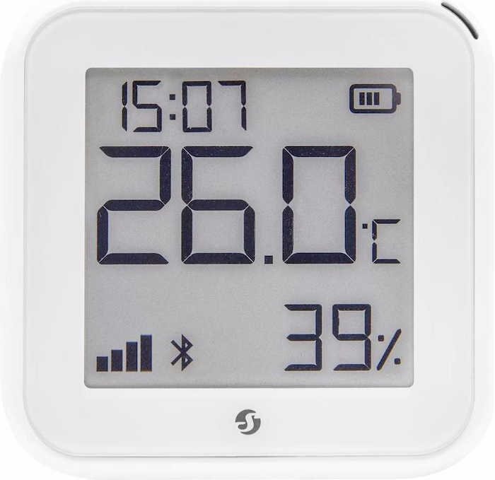 Shelly H&T Gen. 3 Temperatur- & Luftfeuchtigkeitssensor - Weiss - Temperatur und Luftfeuchtigkeitssensor mit WLAN und Bl...