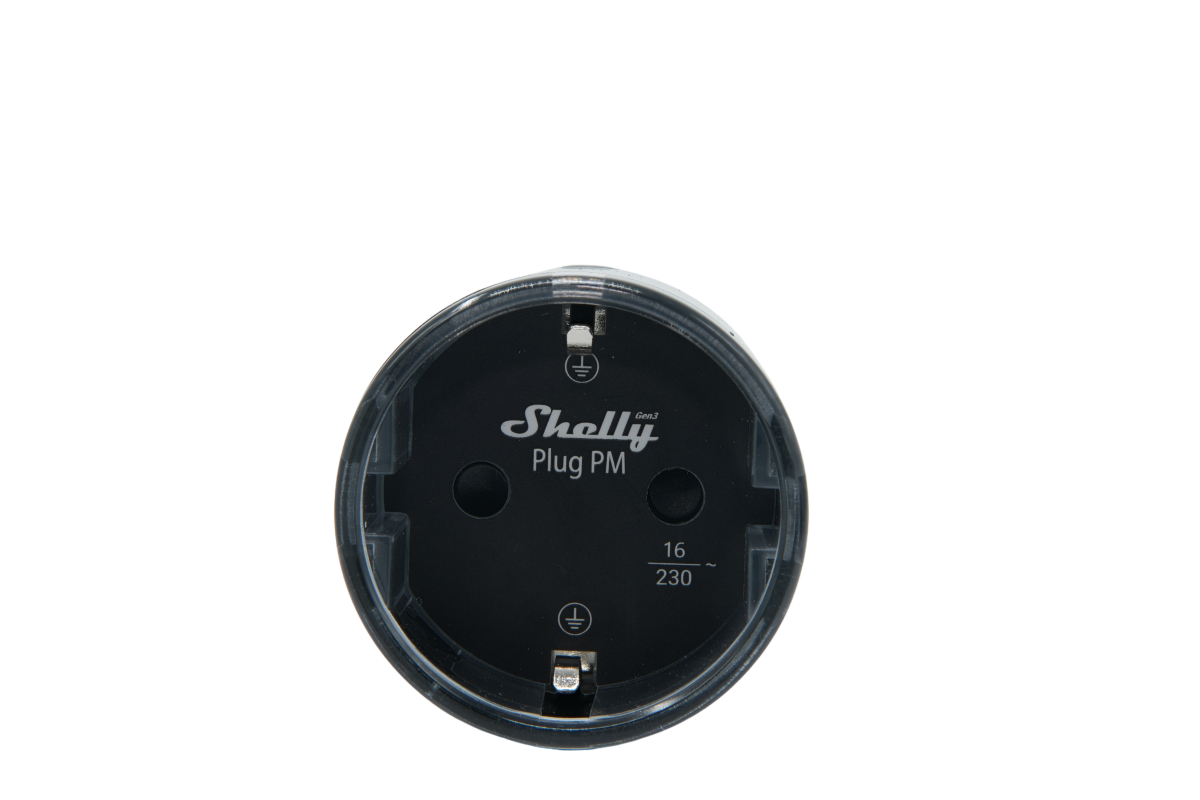 Shelly Plug PM Gen3 schwarz - Das Gerät überwacht nur den Energieverbrauch. Es kann keine Elektrogeräte ein-/ausschalten Heimautomatisierung Produkt Bild 2