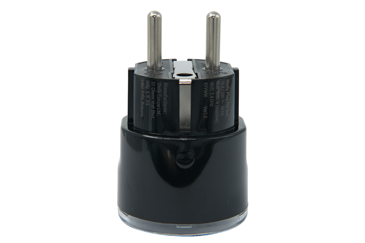 Shelly Plug PM Gen3 schwarz - Das Gerät überwacht nur den Energieverbrauch. Es kann keine Elektrogeräte ein-/ausschalten Heimautomatisierung Produkt Bild 5