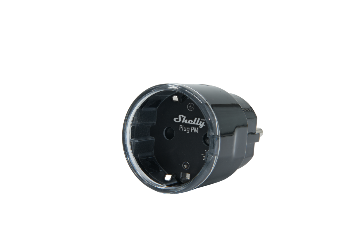 Shelly Plug PM Gen3 schwarz - Das Gerät überwacht nur den Energieverbrauch. Es kann keine Elektrogeräte ein-/ausschalten Heimautomatisierung Produkt Bild 3