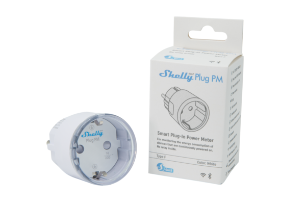 Shelly Plug PM Gen3 weiß - Das Gerät überwacht nur den Energieverbrauch. Es kann keine Elektrogeräte ein-/ausschalten