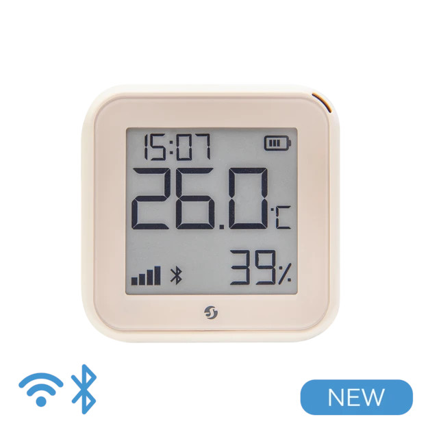 Shelly H&T Gen. 3 Temperatur- & Luftfeuchtigkeitssensor - Temperatur und Luftfeuchtigkeitssensor mit WLAN und Bluetooth ...
