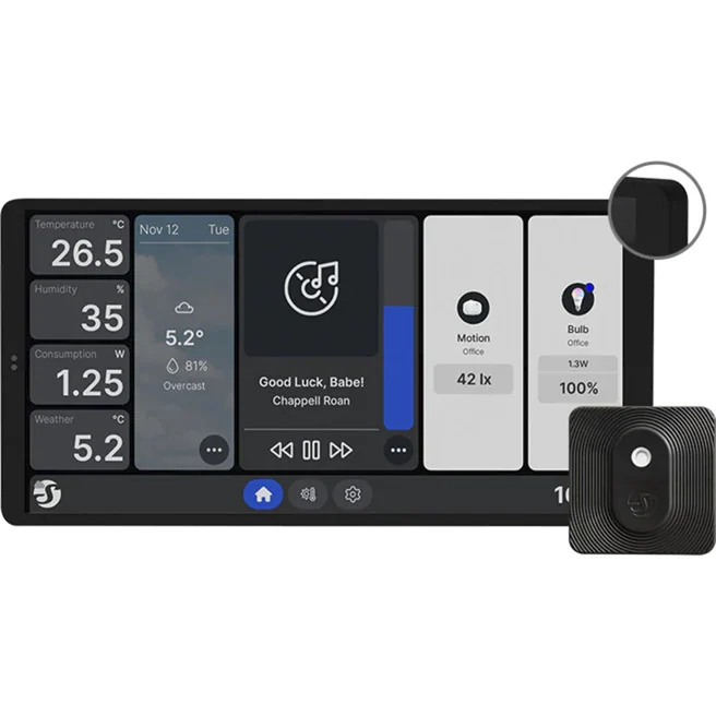 Shelly Wall Display X2 Schwarz + Blu H&T Schwarz WLAN · Schwarz