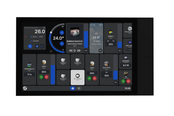 Shelly Wall Display XL Black WLAN · Schwarz