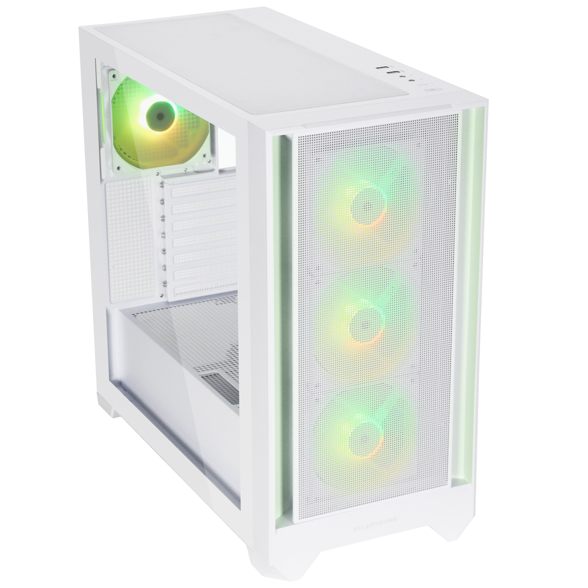 Image of Silentware Flow 110 A-RGB White | PC-Gehäuse