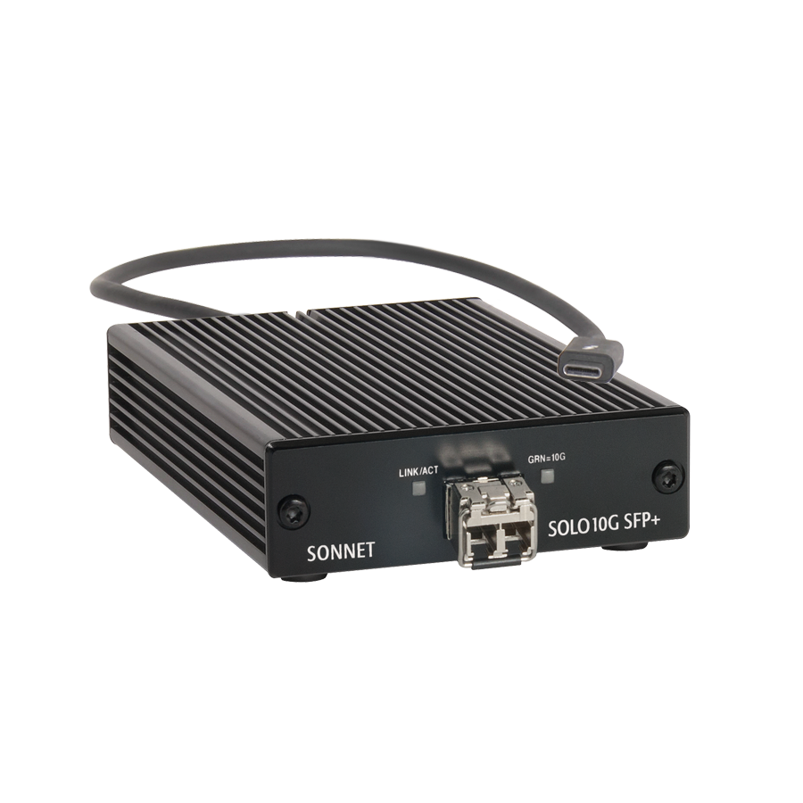 Sonnet Solo10G Thunderbolt SFP+ 10Gb Ethernet Adapter (SFP+ inklusive)