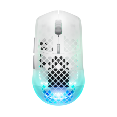Steelseries Aerox 3 Gen 2 Ghost Gaming Maus kabellose, ultraleichte Gaming Maus mit 200 Stunden Akkulaufzeit und 26.000 dpi