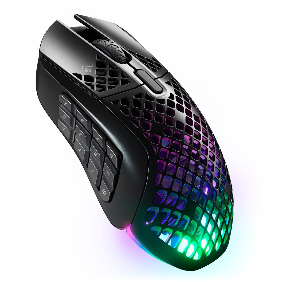 SteelSeries Aerox 9 Wireless Federleichtes, wasserabweisendes Design, Optischer TrueMove Air-Sensor mit 18.000 DPI, Blue...