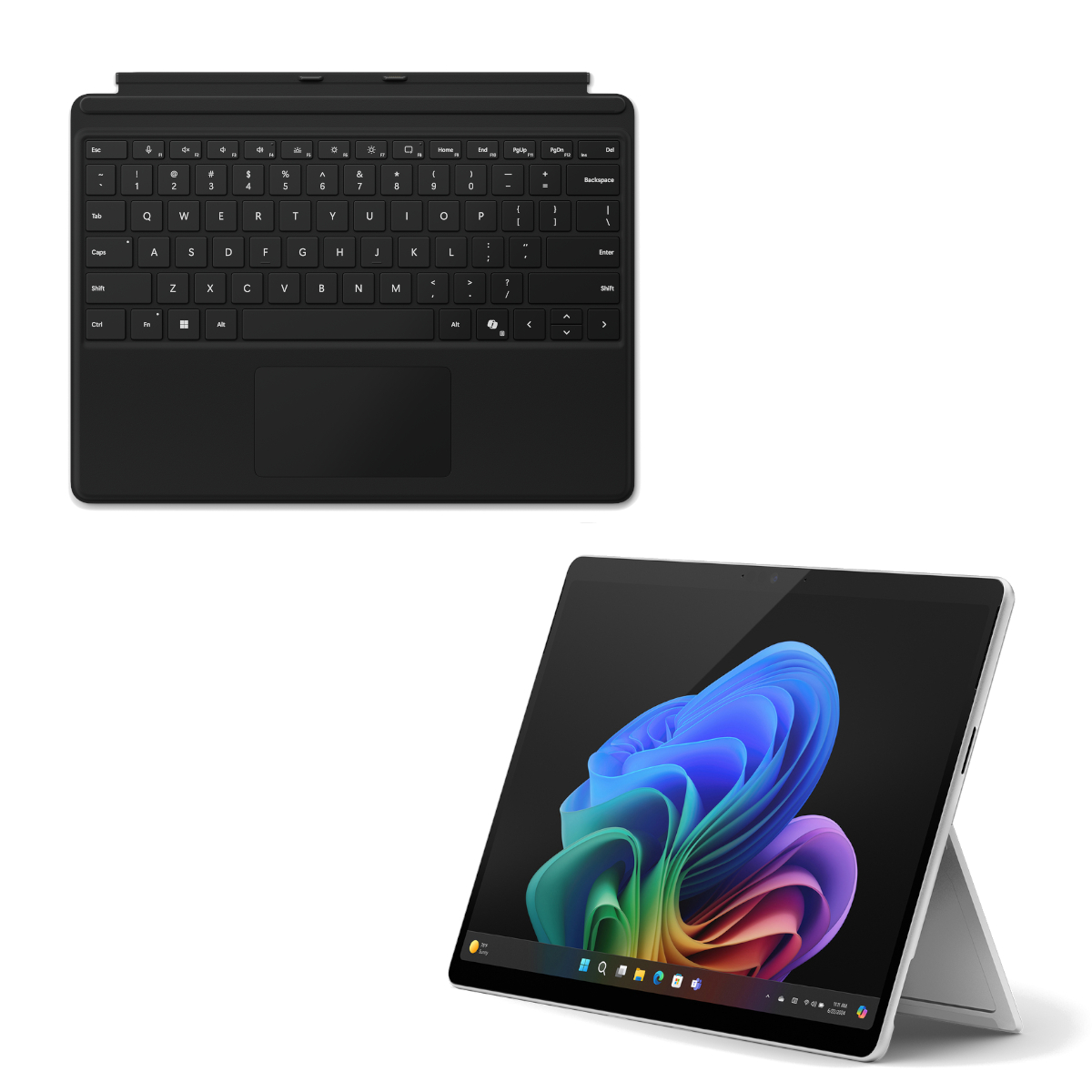 Microsoft Surface Pro Copilot+ PC 13" - 16GB - 1TB - X Elite inkl. Pro Keyboard schwarz 13" OLED touchscreen - platinum