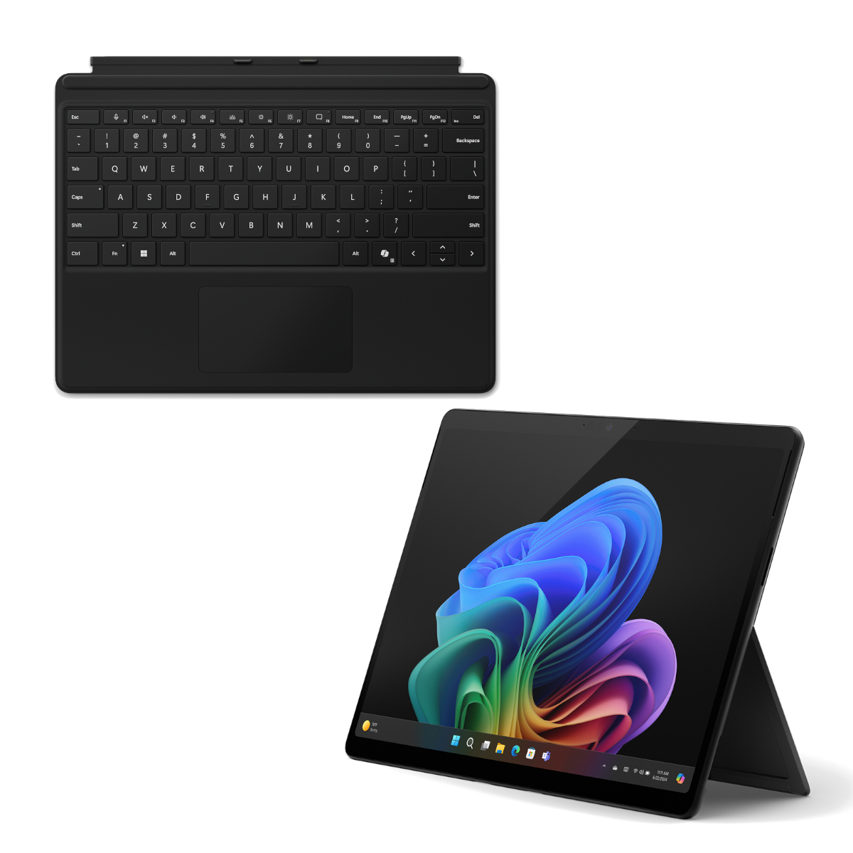Microsoft Surface Pro Copilot+ PC 13" - 16GB - 1TB - X Elite inkl. Pro Keyboard schwarz - 13" OLED touchscreen - black