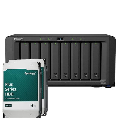 Synology DS1825+ 8TB Plus HDD NAS-Bundle NAS inkl. 2x 4TB Synology Plus 3.5 Zoll SATA Festplatte