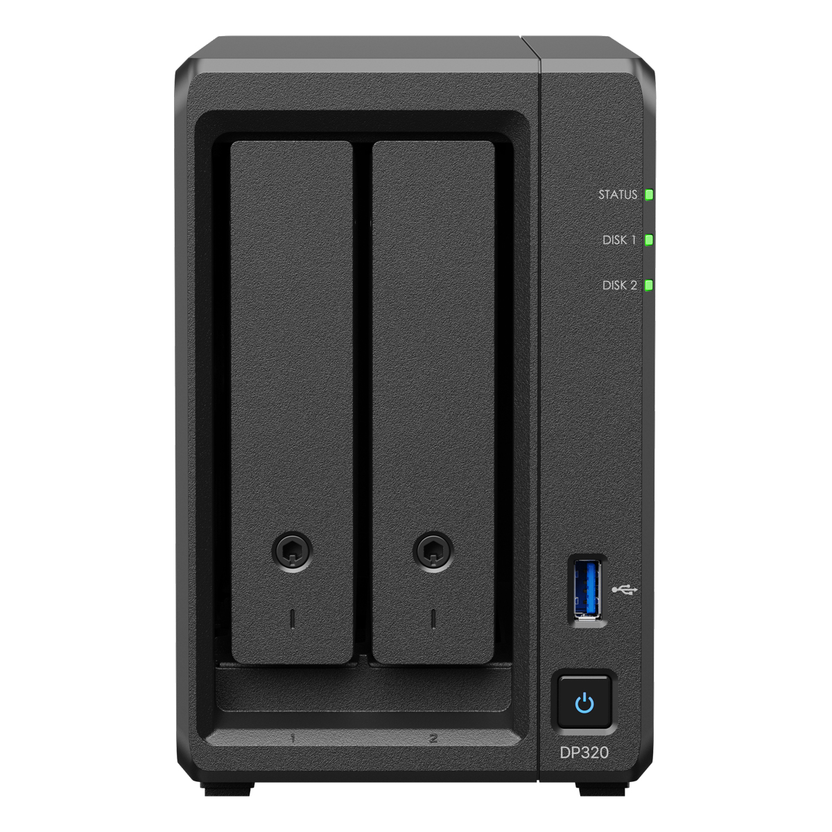 Synology DP320 ActiveProtect-Gerät NAS 2-Bay AMD Ryzen R1600, 8GB RAM, 0/2 HDD, 2x 1G LAN