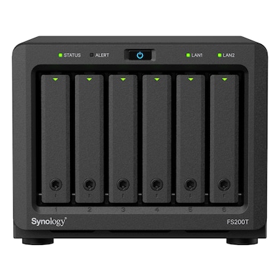 Synology FlashStation FS200T NAS 6-Bay Intel Celeron J4125, 4GB DDR4 RAM, 0/6 2.5" SSD