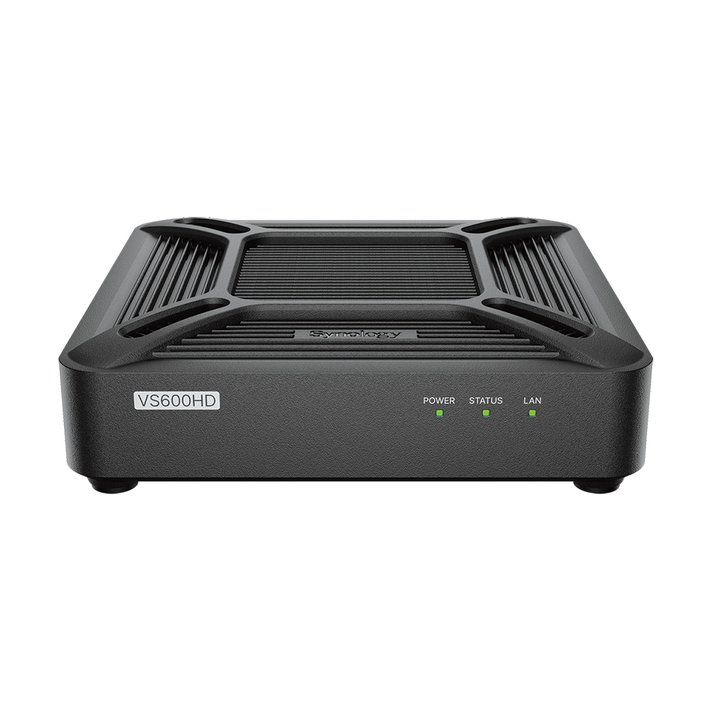 Synology VisualStation VS600HD Bis zu 50 Videostreams, 4K-Wiedergabe, 2x HDMI, 2x USB 3.2 Gen 1x1, 1x Gigabit LAN