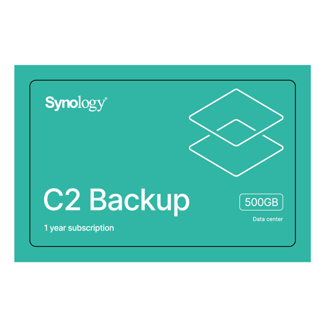 Synology C2 Backup Lizenz 500GB, 1 Jahr Laufzeit