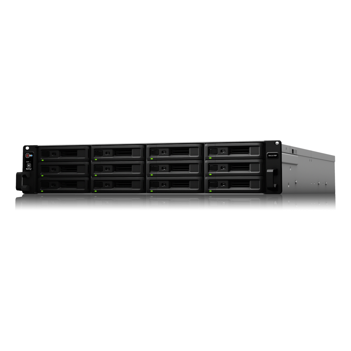 Synology Expansionseinheit RX1217RP 12-Bay [0/12 2,5"/3,5" SATA HDD/SSD, 2x 500W redundantes Netzteil]