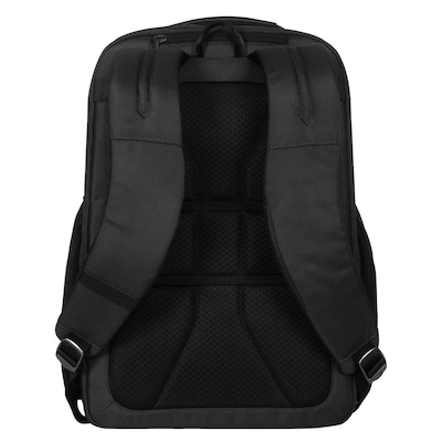 Targus 15-16" HeritageLuxe Rucksack - Schwarz Laptop-Fach // Abnehmbare Tasche // RFID-Blockierung // Ergonomische Schultergurte // Gepolsterte Rücken