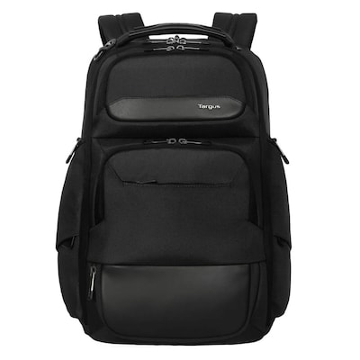 Targus 15-16" HeritageLuxe Rucksack - Schwarz Laptop-Fach // Abnehmbare Tasche // RFID-Blockierung // Ergonomische Schul...