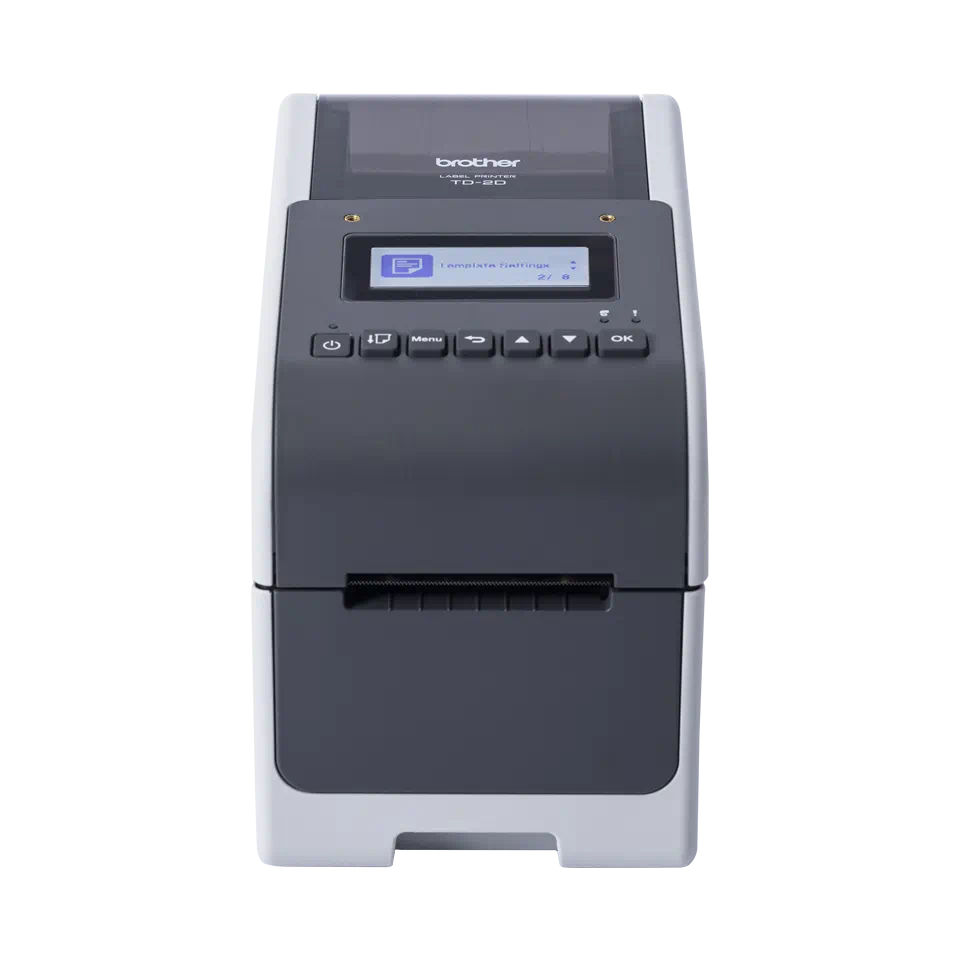 Brother TD-2350D203 Thermodirekt-Etikettendrucker bis zu 203 dpi, USB, Seriell, Bluetooth, WLAN, 152mm/Sek.