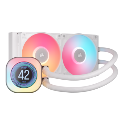 CORSAIR iCUE LINK TITAN 240 RX LCD White | AiO-Wasserkühlung