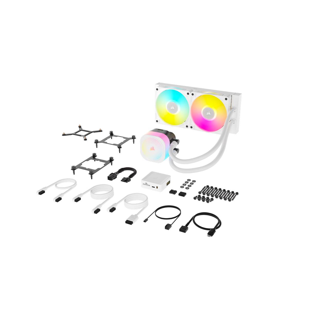 CORSAIR iCUE LINK Titan 240 RX RGB weiß | AiO-Wasserkühlung Kühlung Produkt Bild 6