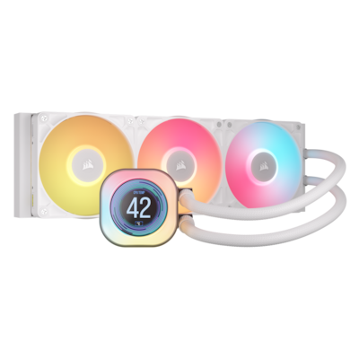 CORSAIR iCUE LINK TITAN 360 RX LCD White | AiO-Wasserkühlung
