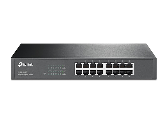 TP-Link TL-SG1016D Unmanaged Switch 16-Port, Unmanaged, 16x Gigabit RJ45