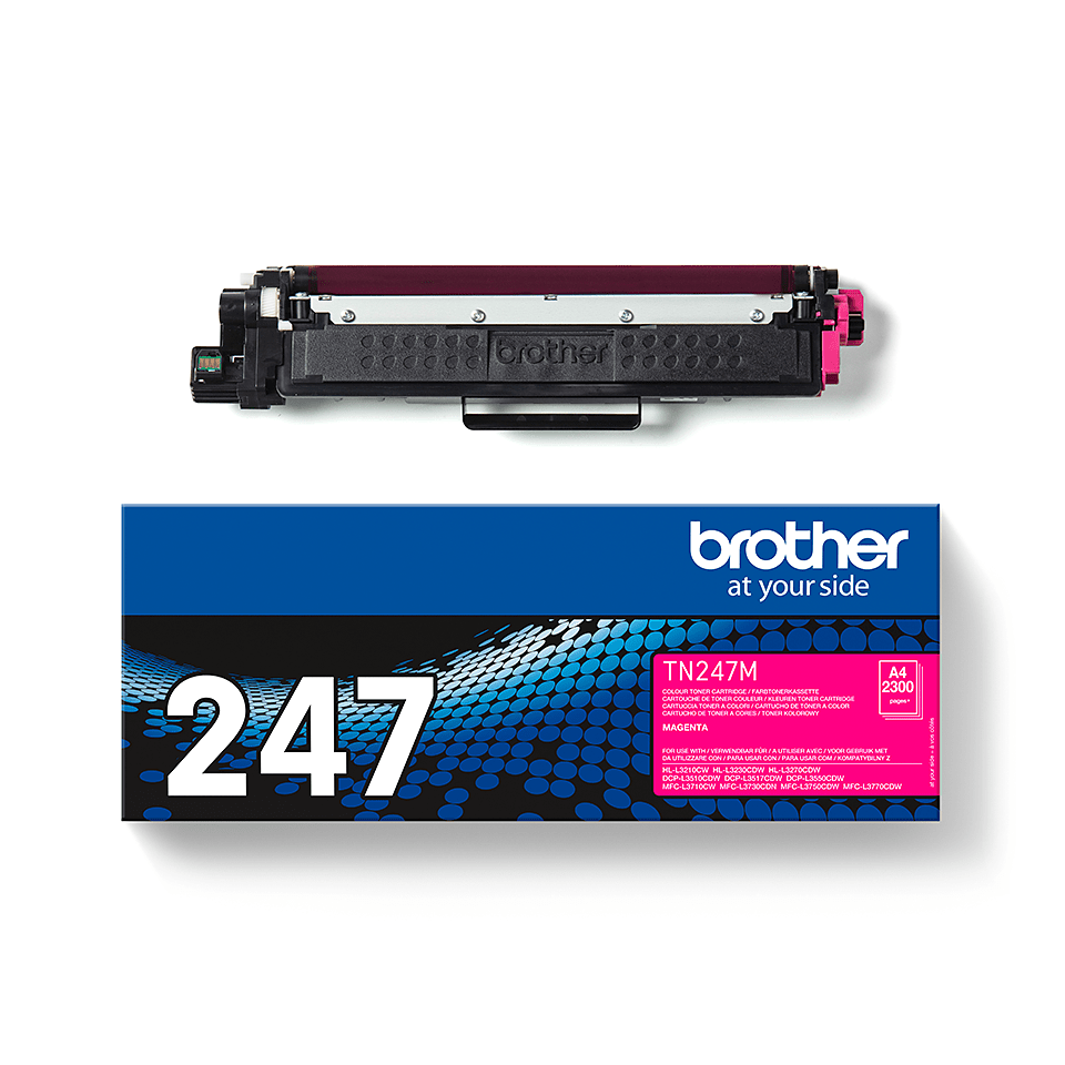 Brother TN-247M Tonerkartusche Magenta für 2.300 Seiten Kompatibilität: DCP-L3510CDW / DCP-L3550CDW / HL-L3210CW / HL-L3230CDW / HL-L3270CDW / MFC-L37