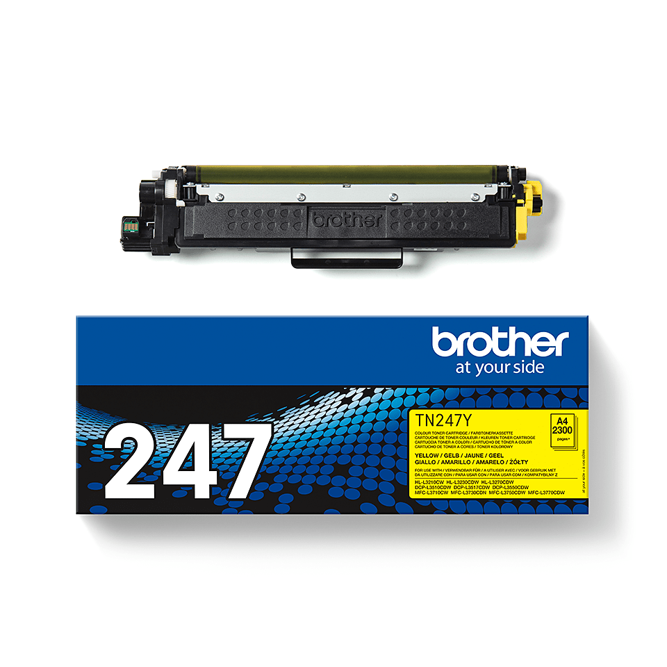 Brother TN-247Y Jumbo-Tonerkartusche Gelb für 2.300 Seiten Kompatibilität: DCP-L3510CDW / DCP-L3550CDW / HL-L3210CW / HL-L3230CDW / HL-L3270CDW / MFC-