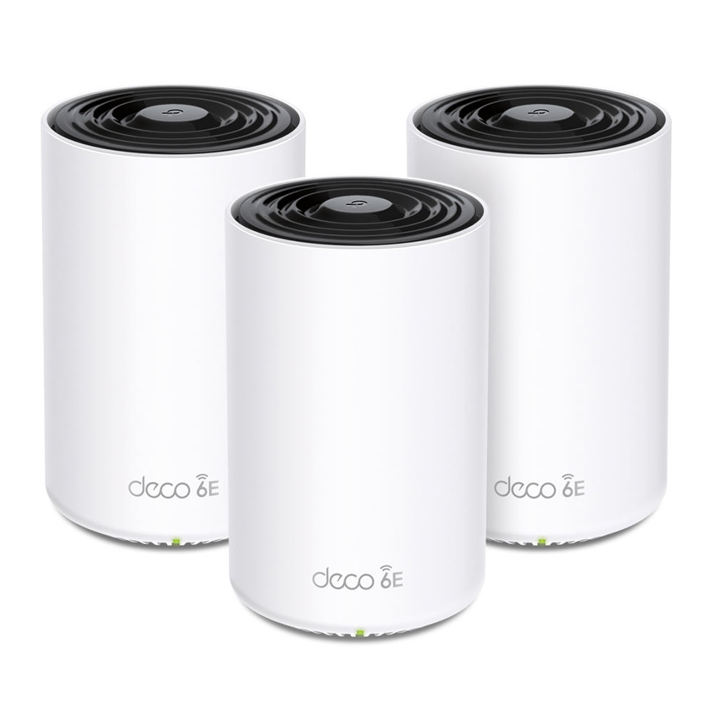 Thumbnail - TP-Link Deco XE75 WiFi 6E Mesh System, 3er Set AXE5400 Tri-Band, 3x Gb LAN/WAN (pro Einheit)