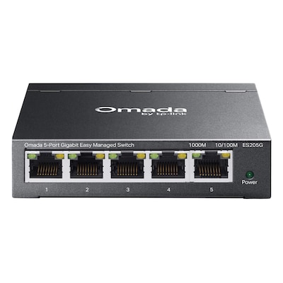 TP-Link Omada ES205G Easy Managed Switch 5-Port, Smart Managed, 5x Gigabit RJ45