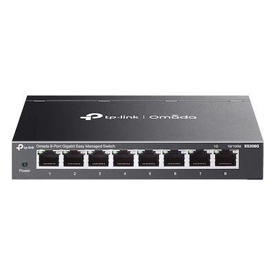 TP-Link Omada ES208G Easy Managed Switch 8-Port, Smart Managed, 8x Gigabit RJ45