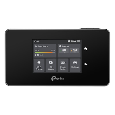 TP-Link M8550 5G WiFi 6E Router 5G (bis zu 3,4 Gbit/s), WLAN AX (bis zu 3,6 Gbit/s), 1x 1G WAN/LAN