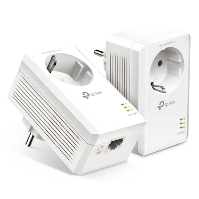 TP-Link AV1000 Gigabit Powerline Set mit Steckdosen 2 x Adapter, bis zu 1.000 Mbit/s, HomePlug AV2 Standard