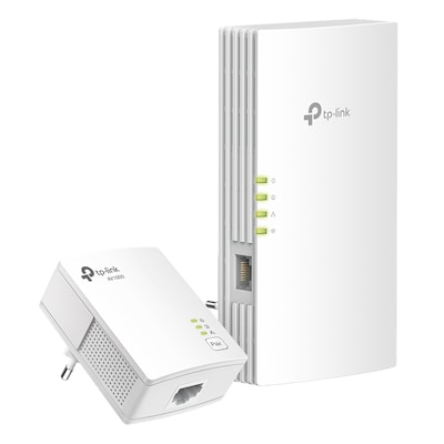TP-Link AV1000 Gigabit Powerline WiFi 6 Set 2x Adapter, Powerline bis zu 1.000 Mbit/s, WLAN AX bis zu 1.500 Mbit/s