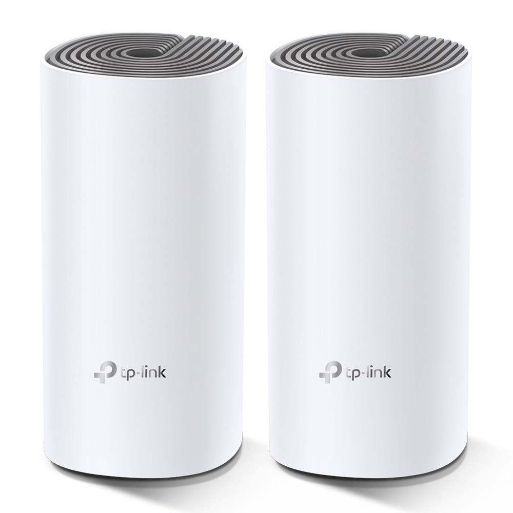 TP-Link Deco E4 WLAN Mesh System, 2er Set AC1200 Dual-Band, 2x LAN/WAN (pro Einheit)