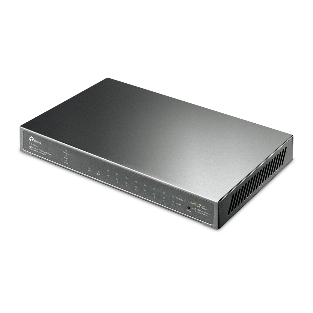 TP-Link SG2210P Smart Switch 8x Gigabit Ethernet PoE+, 2x SFP Netzwerk-Switch Produkt Bild 2
