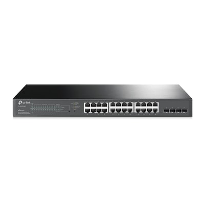 TP-Link TL-SG2428P JetStream Smart Switch 28-Port, Smart Managed, 24x Gigabit RJ45, 4x Gigabit SFP, 24x PoE+, 250W